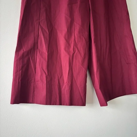 NWOT House of Harlow 1960 Burgundy Maroon Stretchy Waistband Wide-Leg Pants Med - Picture 3 of 9